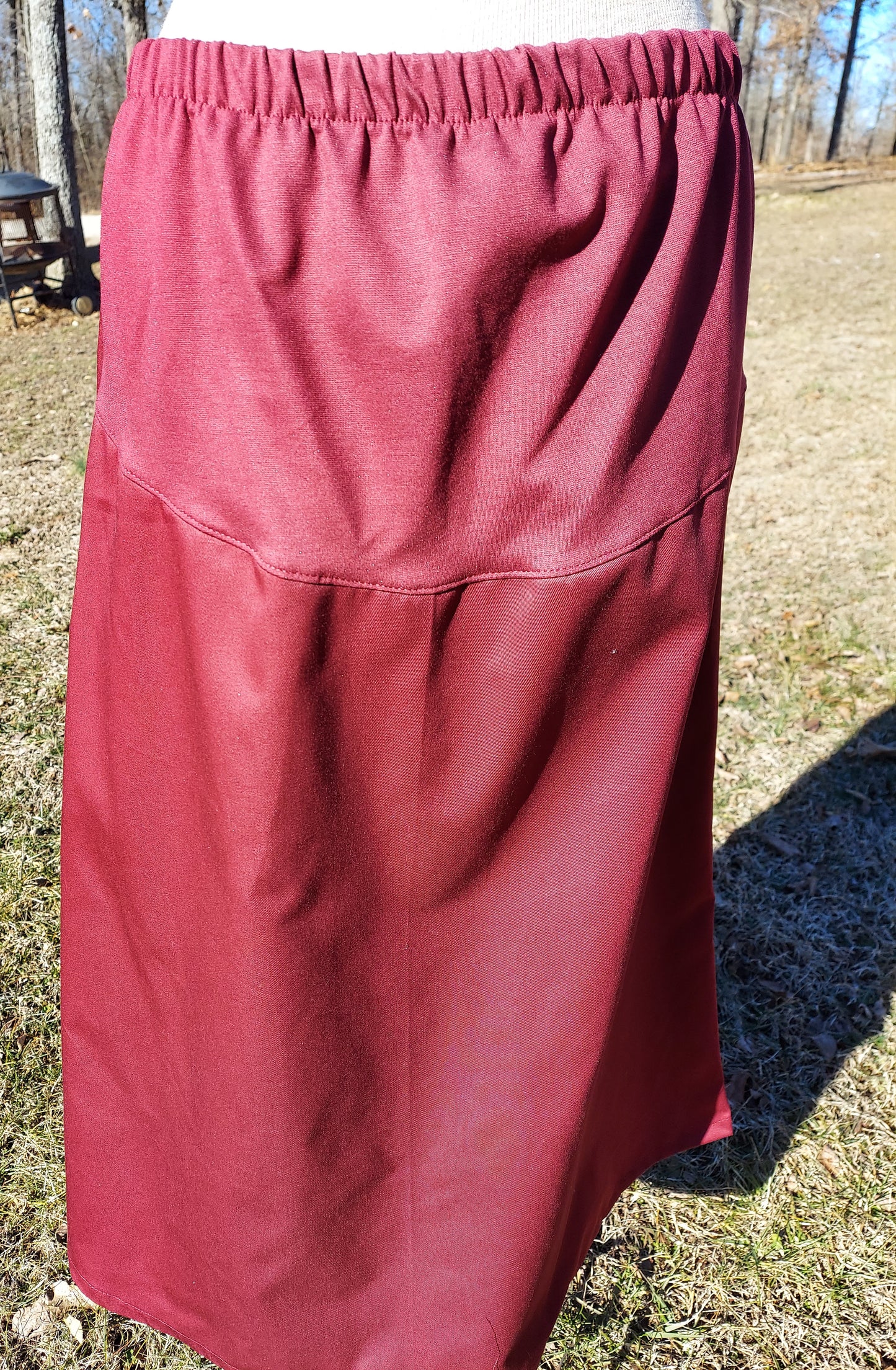 Maternity Long Twill Skirt