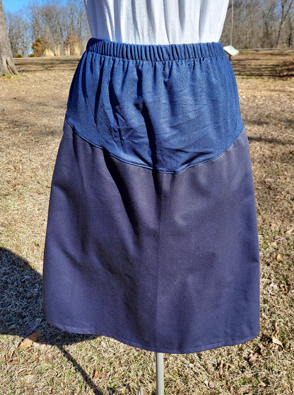 Maternity Long Twill Skirt