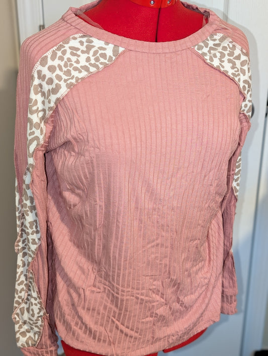 Long Sleeve Dusty Rose Blouse | 2024 CLOSEOUT