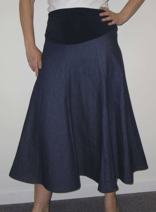 8 Panel Gored Maternity Skirt