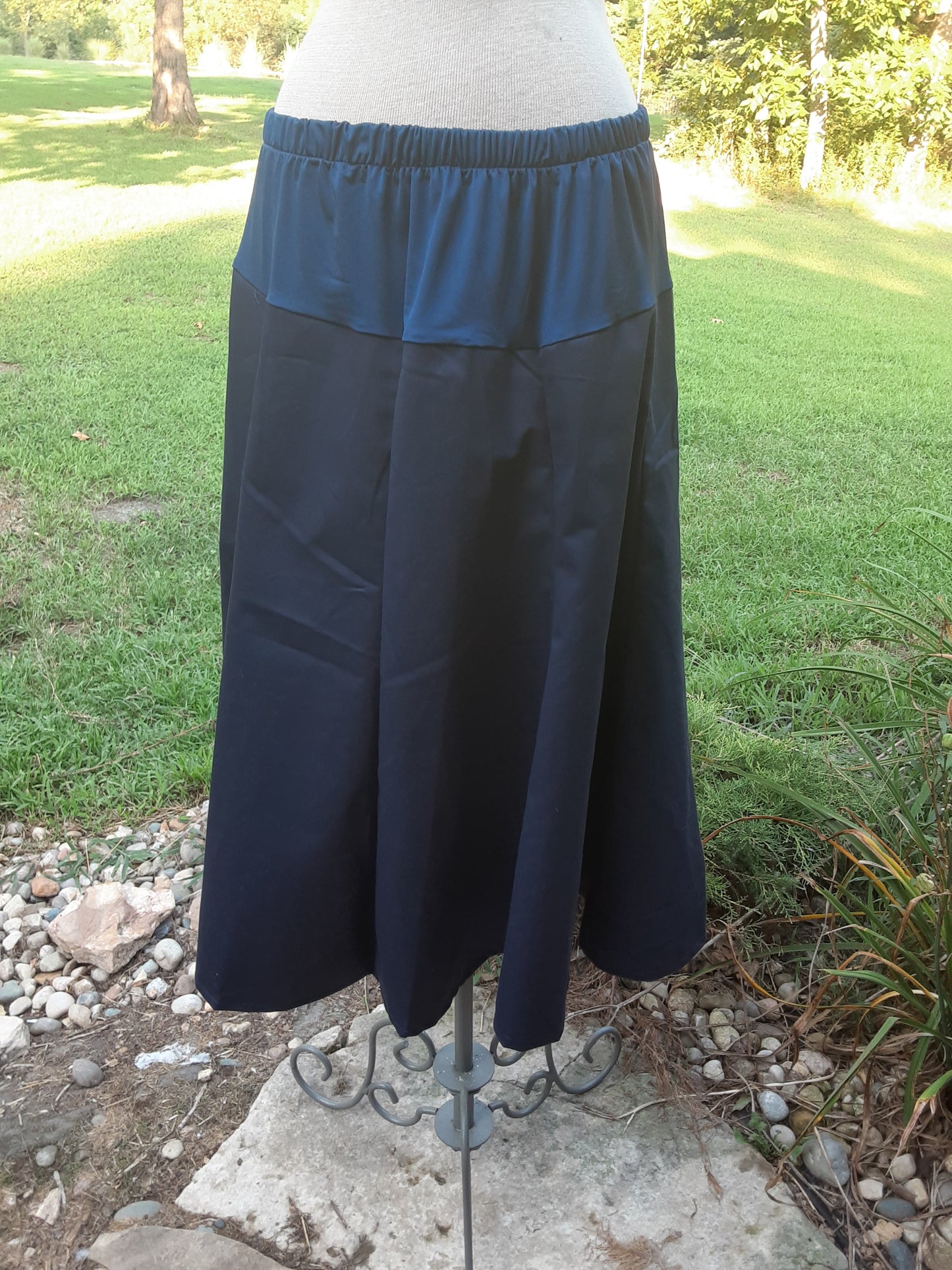 Maternity Long Gored Twill Skirt