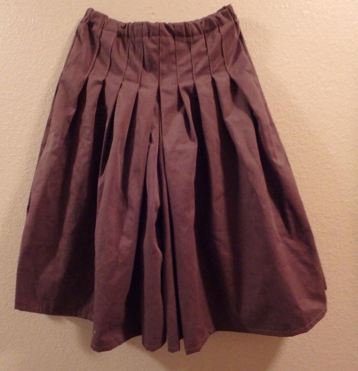 full pleat culotte chocolate brown 