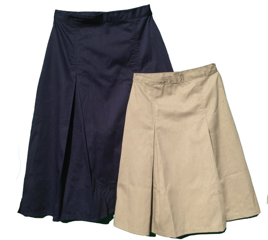 modest pleated uniform skirt